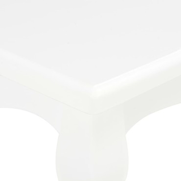 280000 vidaXL Coffee Table White 110x60x40cm Solid Pine Wood