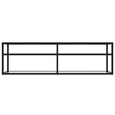vidaXL Έπιπλο Τηλεόρασης Διαφανές 140x40x40,5cm από Γυαλί Ασφαλείας