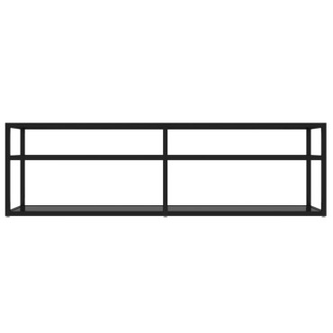 vidaXL Έπιπλο Τηλεόρασης Μαύρο 140x40x40,5cm από Γυαλί Ασφαλείας