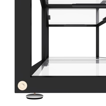 vidaXL Έπιπλο Τηλεόρασης Διαφανές 160x40x40,5cm από Γυαλί Ασφαλ.