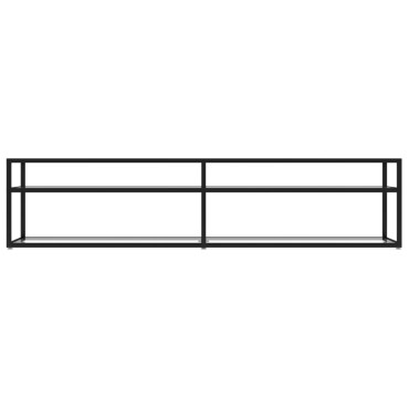 vidaXL Έπιπλο Τηλεόρασης Διαφανές 180x40x40,5cm από Ψημένο Γυαλί