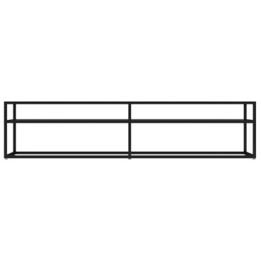 vidaXL Έπιπλο Τηλεόρασης Μαύρο 180x40x40,5cm από Γυαλί Ασφαλ.