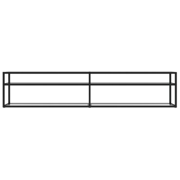 vidaXL Έπιπλο Τηλεόρασης Διαφανές 200x40x40,5cm από Γυαλί Ασφαλ.