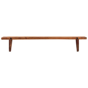vidaXL Ράφια Τοίχου 2 τεμ. 110x20x18cm από Μασίφ Ξύλο Ακακίας