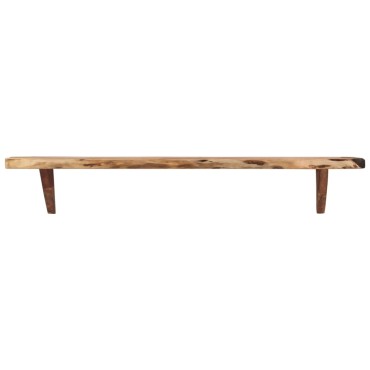 vidaXL Ράφια Τοίχου 2 τεμ. 110x20x18cm από Μασίφ Ξύλο Ακακίας