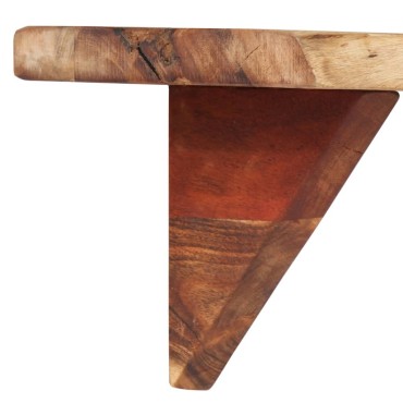 vidaXL Ράφια Τοίχου 2 τεμ. 110x20x18cm από Μασίφ Ξύλο Ακακίας
