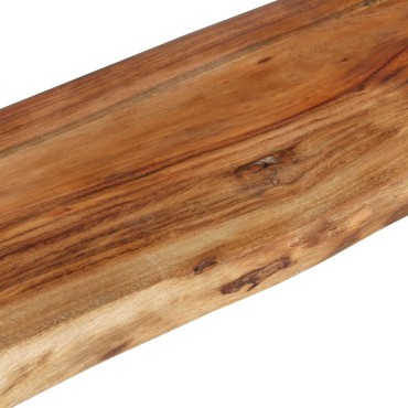 vidaXL Ράφια Τοίχου 2 τεμ. 110x20x18cm από Μασίφ Ξύλο Ακακίας
