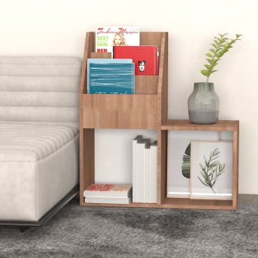 vidaXL Παιδική Ραφιέρα Περιοδικών Sonoma Δρυς 71x30x78,5cm Επεξ. Ξύλο 1 τεμ.