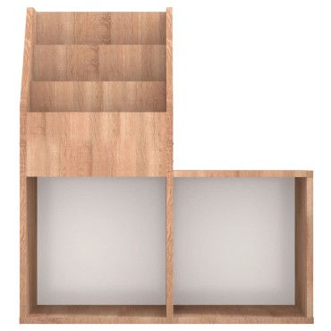 vidaXL Παιδική Ραφιέρα Περιοδικών Sonoma Δρυς 71x30x78,5cm Επεξ. Ξύλο 1 τεμ.