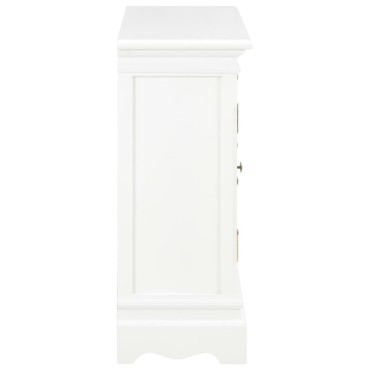 vidaXL Συρταριέρα Λευκή 70x28x70cm από Μασίφ Ξύλο Πεύκου 1 τεμ.