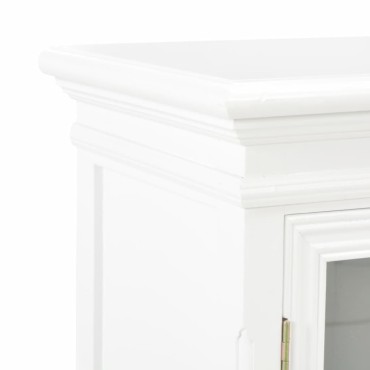 vidaXL Συρταριέρα Λευκή 70x28x70cm από Μασίφ Ξύλο Πεύκου 1 τεμ.