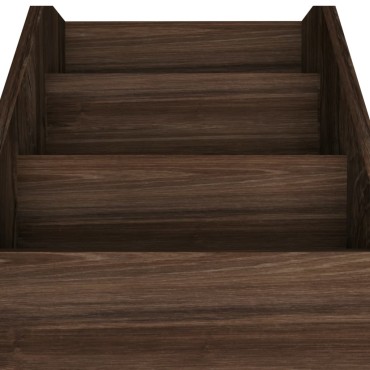 vidaXL Παιδική Ραφιέρα Περιοδ. Καπνιστή Δρυς 71x30x78,5cm Επεξ. Ξύλο 1 τεμ.