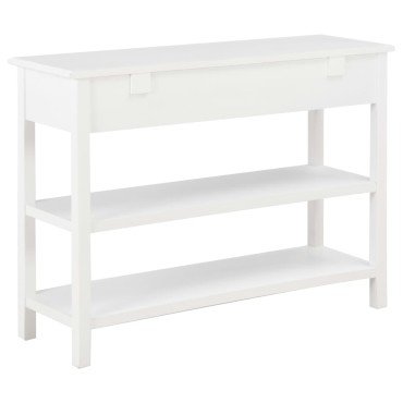 vidaXL Κονσόλα Λευκή 110x35x80cm από MDF 1 τεμ.