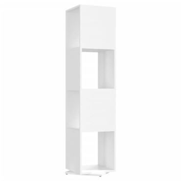 vidaXL Ντουλάπι Περιστρεφόμενο Λευκό 34,5x34,5x75,5cm Επεξ. Ξύλο 1 τεμ.