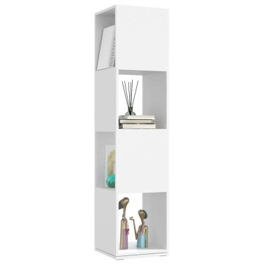 vidaXL Ντουλάπι Περιστρεφόμενο Λευκό 34,5x34,5x75,5cm Επεξ. Ξύλο 1 τεμ.