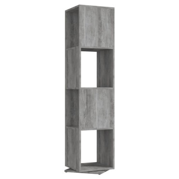 vidaXL Ντουλάπι Περιστρ. Γκρι Σκυρ. 34,5x34,5x75,5cm Επεξ. Ξύλο 1 τεμ.