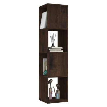 vidaXL Ντουλάπι Περιστρ. Καπνιστή Δρυς 34,5x34,5x75,5cm Επεξ. Ξύλο 1 τεμ.