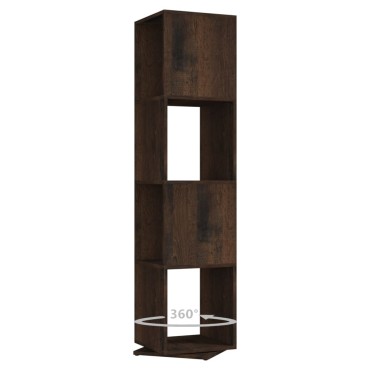 vidaXL Ντουλάπι Περιστρ. Καπνιστή Δρυς 34,5x34,5x75,5cm Επεξ. Ξύλο 1 τεμ.