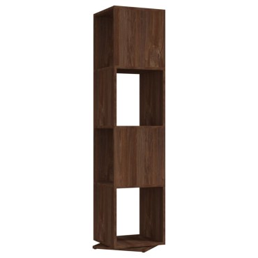 vidaXL Ντουλάπι Περιστρ. Καφέ Δρυς 34,5x34,5x75,5cm Επεξ. Ξύλο 1 τεμ.