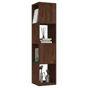 vidaXL Ντουλάπι Περιστρ. Καφέ Δρυς 34,5x34,5x75,5cm Επεξ. Ξύλο 1 τεμ.