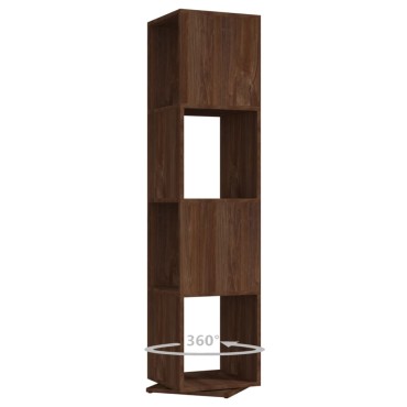 vidaXL Ντουλάπι Περιστρ. Καφέ Δρυς 34,5x34,5x75,5cm Επεξ. Ξύλο 1 τεμ.
