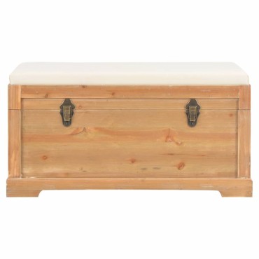 vidaXL Μπαούλο Αποθήκευσης με Μαξιλάρι 80x40x40cm από MDF 1 τεμ.