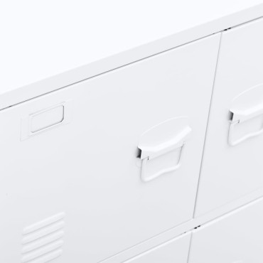 vidaXL Αρχειοθήκη Βιομηχανικού Στιλ Λευκή 75x40x80cm Ατσάλινη 1 τεμ.