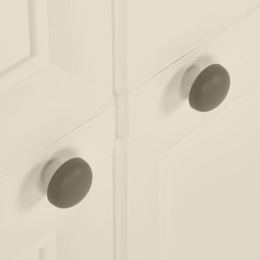 vidaXL Πλαστικό Ντουλάπι Κρεμ Ανοιχτό 79x43x85,5cm με Σχέδιο Ξύλου 1 τεμ.