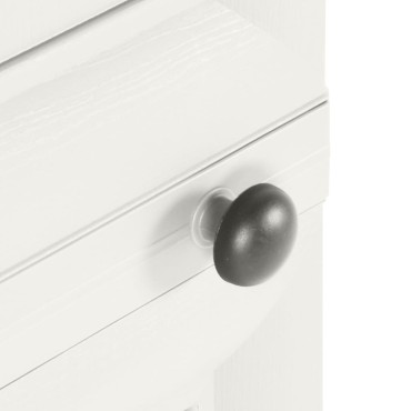 vidaXL Πλαστικό Ντουλάπι Angora Λευκό 40x43x164cm με Σχέδιο Ξύλου 1 τεμ.