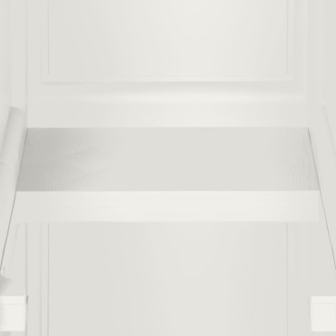 vidaXL Πλαστικό Ντουλάπι Angora Λευκό 40x43x125cm με Σχέδιο Ξύλου 1 τεμ.