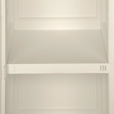 vidaXL Πλαστικό Ντουλάπι Κρεμ Ανοιχτό 40x43x85,5cm με Σχέδιο Ξύλου 1 τεμ.