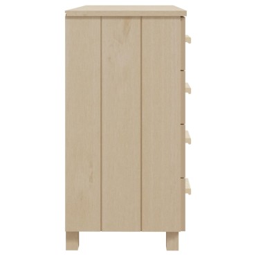 vidaXL Συρταριέρα HAMAR Καφέ Μελί 79x40x80cm Μασίφ Ξύλο Πεύκου 1 τεμ.