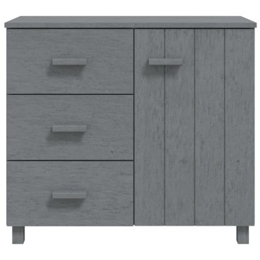 vidaXL Συρταριέρα HAMAR Σκ. Γκρι 90x40x80cm Μασίφ Ξύλο Πεύκου 1 τεμ.