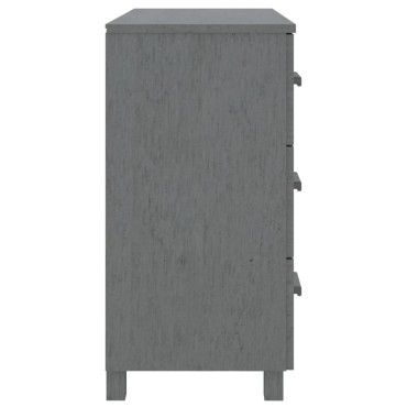 vidaXL Συρταριέρα HAMAR Σκ. Γκρι 90x40x80cm Μασίφ Ξύλο Πεύκου 1 τεμ.