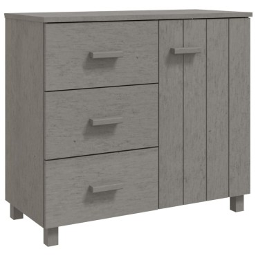 vidaXL Συρταριέρα HAMAR Αν. Γκρι 90x40x80cm Μασίφ Ξύλο Πεύκου 1 τεμ.