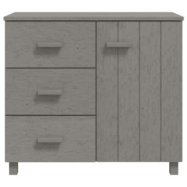 vidaXL Συρταριέρα HAMAR Αν. Γκρι 90x40x80cm Μασίφ Ξύλο Πεύκου 1 τεμ.