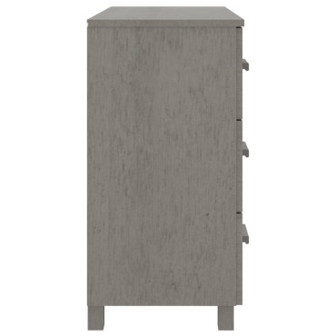 vidaXL Συρταριέρα HAMAR Αν. Γκρι 90x40x80cm Μασίφ Ξύλο Πεύκου 1 τεμ.
