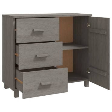 vidaXL Συρταριέρα HAMAR Αν. Γκρι 90x40x80cm Μασίφ Ξύλο Πεύκου 1 τεμ.