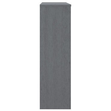 vidaXL Πάνω Μέρος Ντουλαπιού HAMAR Γκρι 90x30x100cm Μασίφ Πεύκο 1 τεμ.