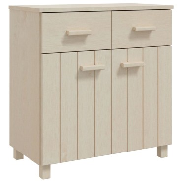 vidaXL Συρταριέρα HAMAR Καφέ Μελί 79x40x80cm Μασίφ Ξύλο Πεύκου 1 τεμ.