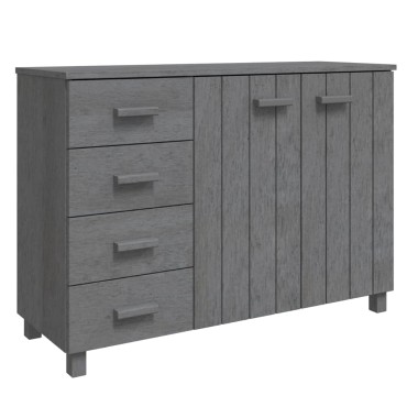 vidaXL Συρταριέρα HAMAR Σκ. Γκρι 113x40x80cm Μασίφ Ξύλο Πεύκου 1 τεμ.