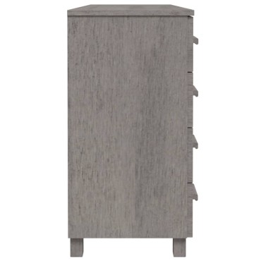 vidaXL Συρταριέρα HAMAR Αν. Γκρι 113x40x80cm Μασίφ Ξύλο Πεύκου 1 τεμ.