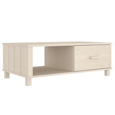 vidaXL Τραπεζάκι Σαλονιού HAMAR Μελί 100x55x35cm Μασίφ Ξύλο Πεύκου 1 τεμ.