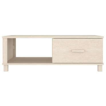 vidaXL Τραπεζάκι Σαλονιού HAMAR Μελί 100x55x35cm Μασίφ Ξύλο Πεύκου 1 τεμ.
