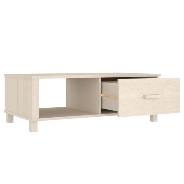 vidaXL Τραπεζάκι Σαλονιού HAMAR Μελί 100x55x35cm Μασίφ Ξύλο Πεύκου 1 τεμ.