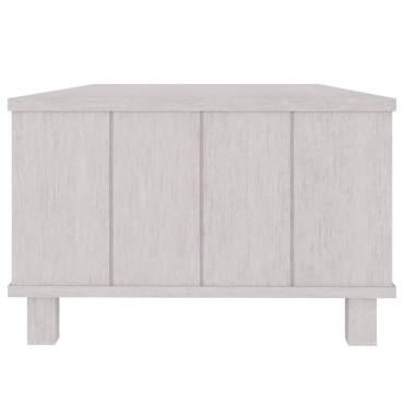 vidaXL Τραπεζάκι Σαλονιού HAMAR Λευκό 100x55x35cm Μασίφ Ξύλο Πεύκου 1 τεμ.