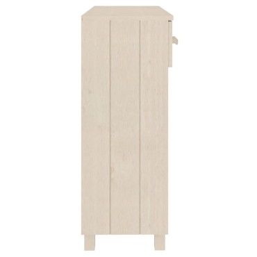 vidaXL Τραπέζι Κονσόλα HAMAR Μελί 90x35x90cm Μασίφ Ξύλο Πεύκου 1 τεμ.