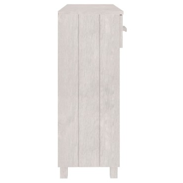 vidaXL Τραπέζι Κονσόλα HAMAR Λευκό 90x35x90cm Μασίφ Ξύλο Πεύκου 1 τεμ.