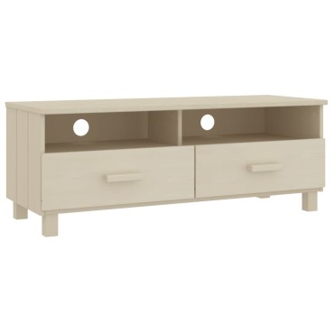 vidaXL Έπιπλο Τηλεόρασης HAMAR Μελί 106x40x40cm Μασίφ Ξύλο Πεύκου