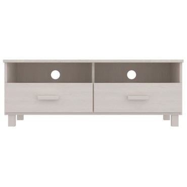 vidaXL Έπιπλο Τηλεόρασης HAMAR Λευκό 106x40x80cm Μασίφ Ξύλο Πεύκου